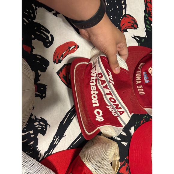 12 Vintage NASCAR Winston Cup Series Trucker Hats Daytona 500 Some crumble lot - Picture 4 of 8